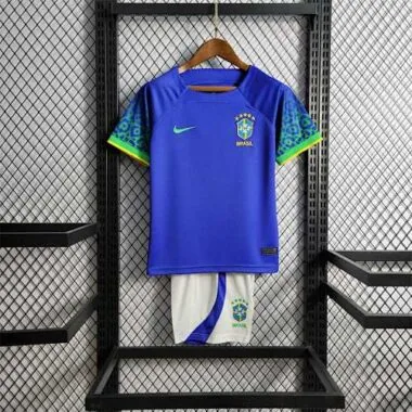 2022 Brazil away kids kit
