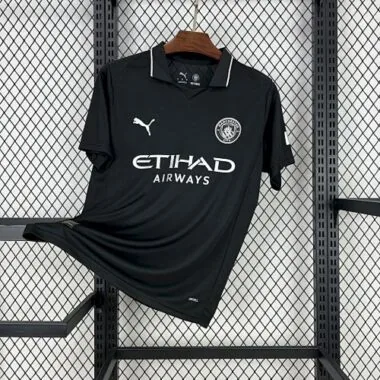 25-26 Manchester City Away Kit Black Soccer T-Shirt AAAAJersey Supply Yupoo