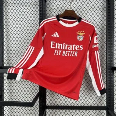 25-26 Benfica Home Long Sleeve Kit Soccer AAAAJersey Yupoo