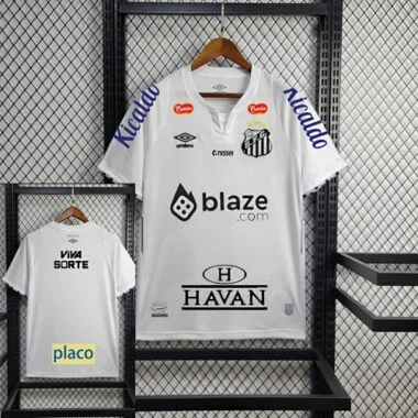 24-25 All sponsor Santos Home Kit Soccer AAAAJersey Yupoo