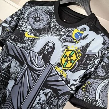 2024 Brazil Christ the Redeemer Kit Special Edition Soccer Uniform S-4XL