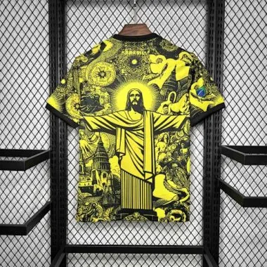 24-25 Brazil Jesus the Redeemer Yellow Special Edition Kit S-4XL
