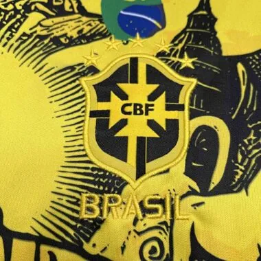 24-25 Brazil Jesus the Redeemer Yellow Special Edition Kit S-4XL