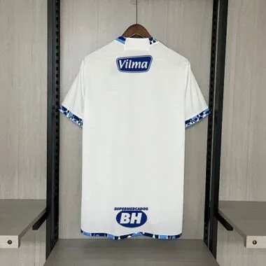 24-25 Cruzeiro Away Kit with All Sponsors Best