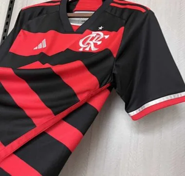 24-25 Flamengo Home Shirt With All Sponsor Best Jerseys S-4XL
