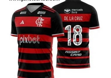 24-25 Flamengo Home Shirt With All Sponsor Best Jerseys S-4XL