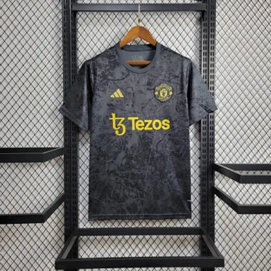 23-24 Manchester United Stone Roses Pre-Match Size:S-4XL Jersey Yupoo