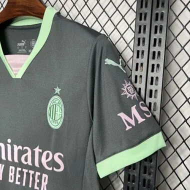 Equipaciones de fútbol del AC Milan (tercera equipación) 24-25, tallas S-4XL