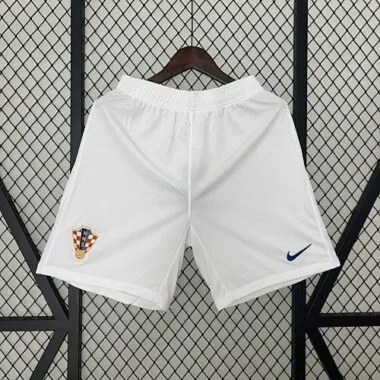 2024 Croatia Home Shorts UEFA Euro Trousers Football Replicas Yupoo