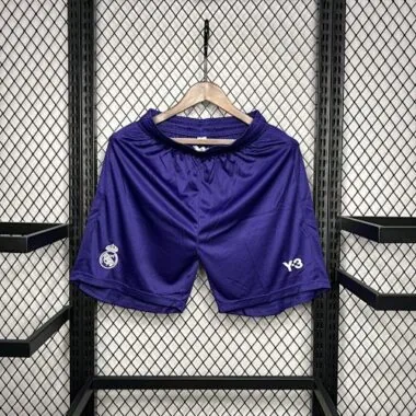24-25 Real Madrid Purple Y3 Shorts Football Trousers Soccer AAAAJersey Yupoo