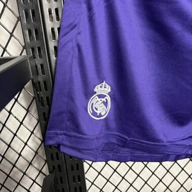 24-25 Real Madrid Purple Y3 Shorts Football Trousers Soccer