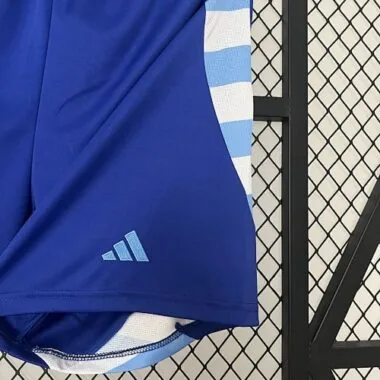 Calções de futebol da Argentina para jogos fora de casa na Copa América de 2024