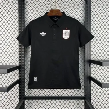 2026 Spain Black Polo Kit Soccer T-Shirt AAAAJersey Supply Yupoo