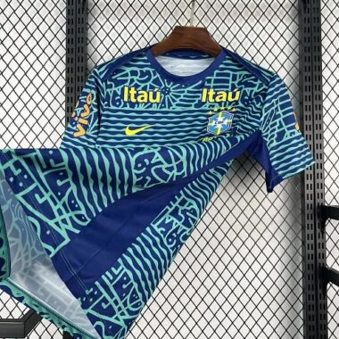 2024 Brazil Pre-Match Kit Soccer T-Shirt