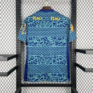 2024 Brazil Pre-Match Kit Soccer T-Shirt