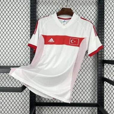 2002 Turkey Home Kit Retro Soccer T-Shirt AAAAJersey Supply Yupoo