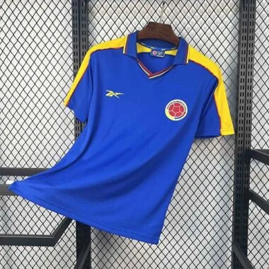 1998 Colombia Away Kit Retro Soccer T-Shirt