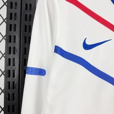 2012 France Away Long Sleeves Kit Retro Soccer T-Shirt