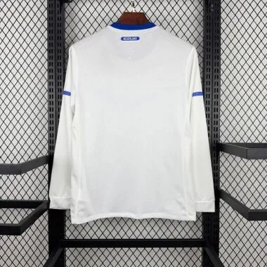 2012 France Away Long Sleeves Kit Retro Soccer T-Shirt