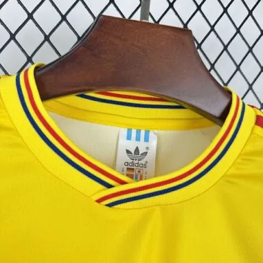 1990 Colombia Home Long Sleeves Kit Retro Soccer T-Shirt