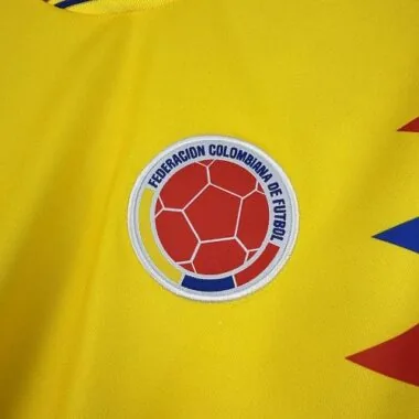1990 Colombia Home Long Sleeves Kit Retro Soccer T-Shirt