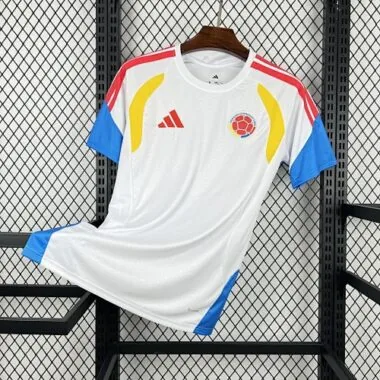 2026 Colombia White Pre-Match Kit Soccer T-Shirt