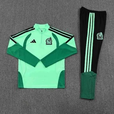 2026 Mexico Green Long Sleeve tracksuit Kit Soccer T-Shirt
