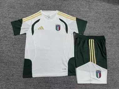 2026 Italy White Training Kids Kit Soccer T-Shirt