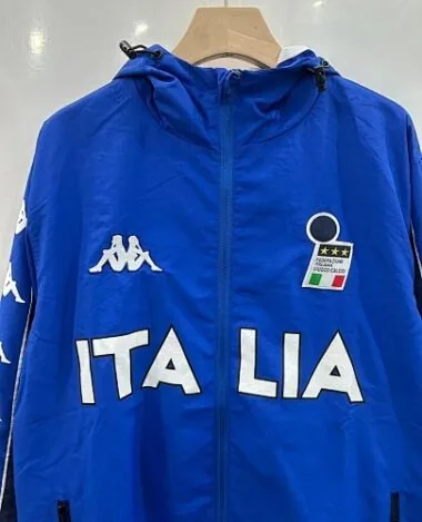 2026 Italy Blue Windbreaker Jackets Kit Soccer T-Shirt