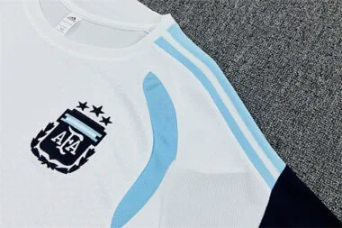 2026 Argentina White Training Kit Soccer T-Shirt