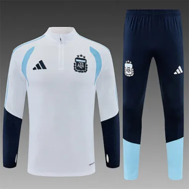 2026 Argentina White Long Sleeve tracksuit Kit Soccer T-Shirt AAAAJersey Supply Yupoo