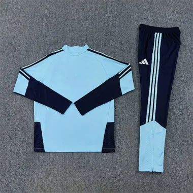 2026 Argentina Blue Long Sleeve tracksuit Kit Soccer T-Shirt
