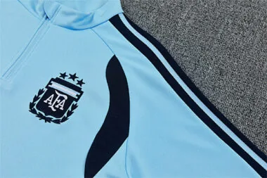2026 Argentina Blue Long Sleeve tracksuit Kit Soccer T-Shirt