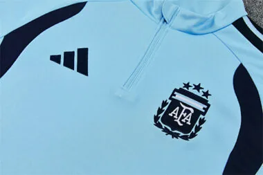 2026 Argentina Blue Long Sleeve tracksuit Kit Soccer T-Shirt