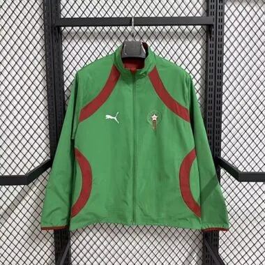 2026 Morocco Green Windbreaker Jackets Kit Soccer T-Shirt AAAAJersey Supply Yupoo