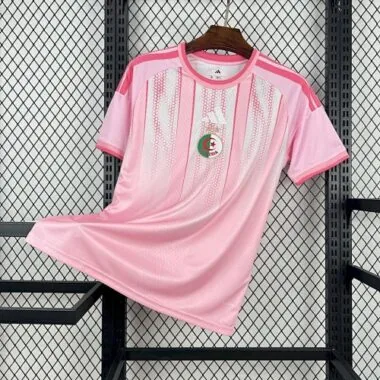 2026 Algeria Pink Pre-Match Kit Soccer T-Shirt AAAAJersey Supply Yupoo