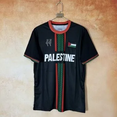 2026 Palestine Black Special Edition Kit Soccer T-Shirt AAAAJersey Supply Yupoo