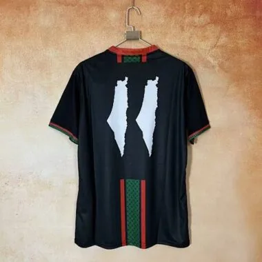 2026 Palestine Black Special Edition Kit Soccer T-Shirt