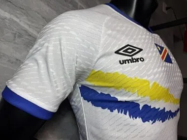 Camiseta de fútbol del Congo para partidos fuera de casa en el Mundial, versión para jugador