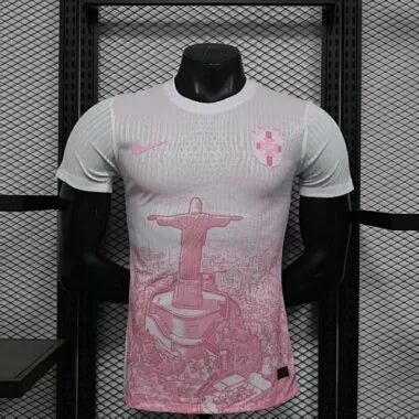 2025 Brazil Pink Special Edition Kit Player Version Soccer T-Shirt
