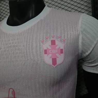 2025 Brazil Pink Special Edition Kit Player Version Soccer T-Shirt