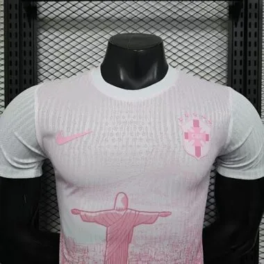 2025 Brazil Pink Special Edition Kit Player Version Soccer T-Shirt