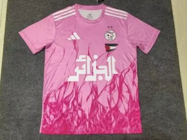 2025 Algeria Pink Special Edition Kit Soccer T-Shirt AAAAJersey Supply Yupoo