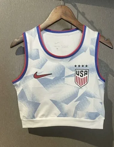 2025 USA Home Women Yoga Vest Kit Soccer T-Shirt AAAAJersey Supply Yupoo