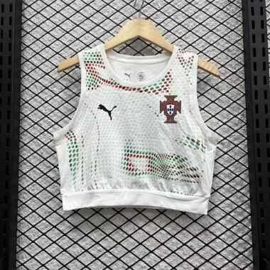 2025 Portugal Away Women Yoga Vest Kit Soccer T-Shirt AAAAJersey Supply Yupoo