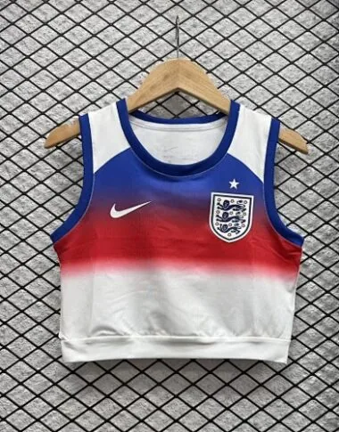 2025 England Home Women Yoga Vest Kit Soccer T-Shirt AAAAJersey Supply Yupoo