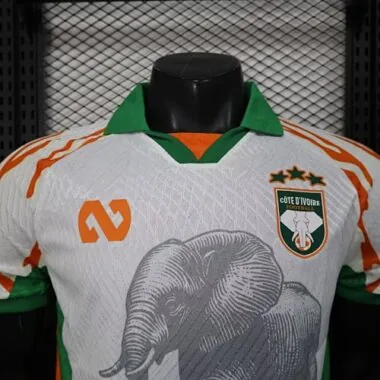 2025 Ivory Coast White Special Edition Kit Player Version Soccer T-Shirt