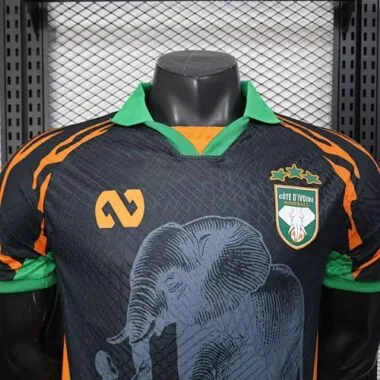 2025 Ivory Coast Black Special Edition Kit Player Version Soccer T-Shirt