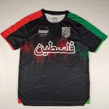 2025 Palestine Black Special Edition Soccer T-Shirt