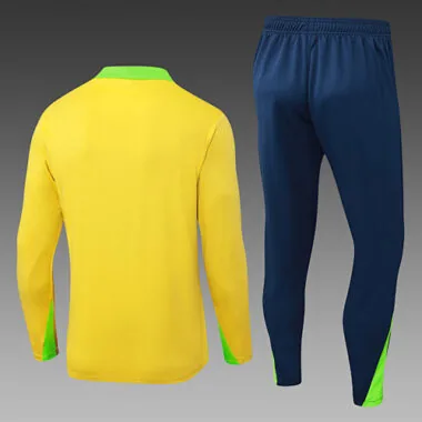2025 Brazil Long Sleeve tracksuit Kit Soccer T-Shirt